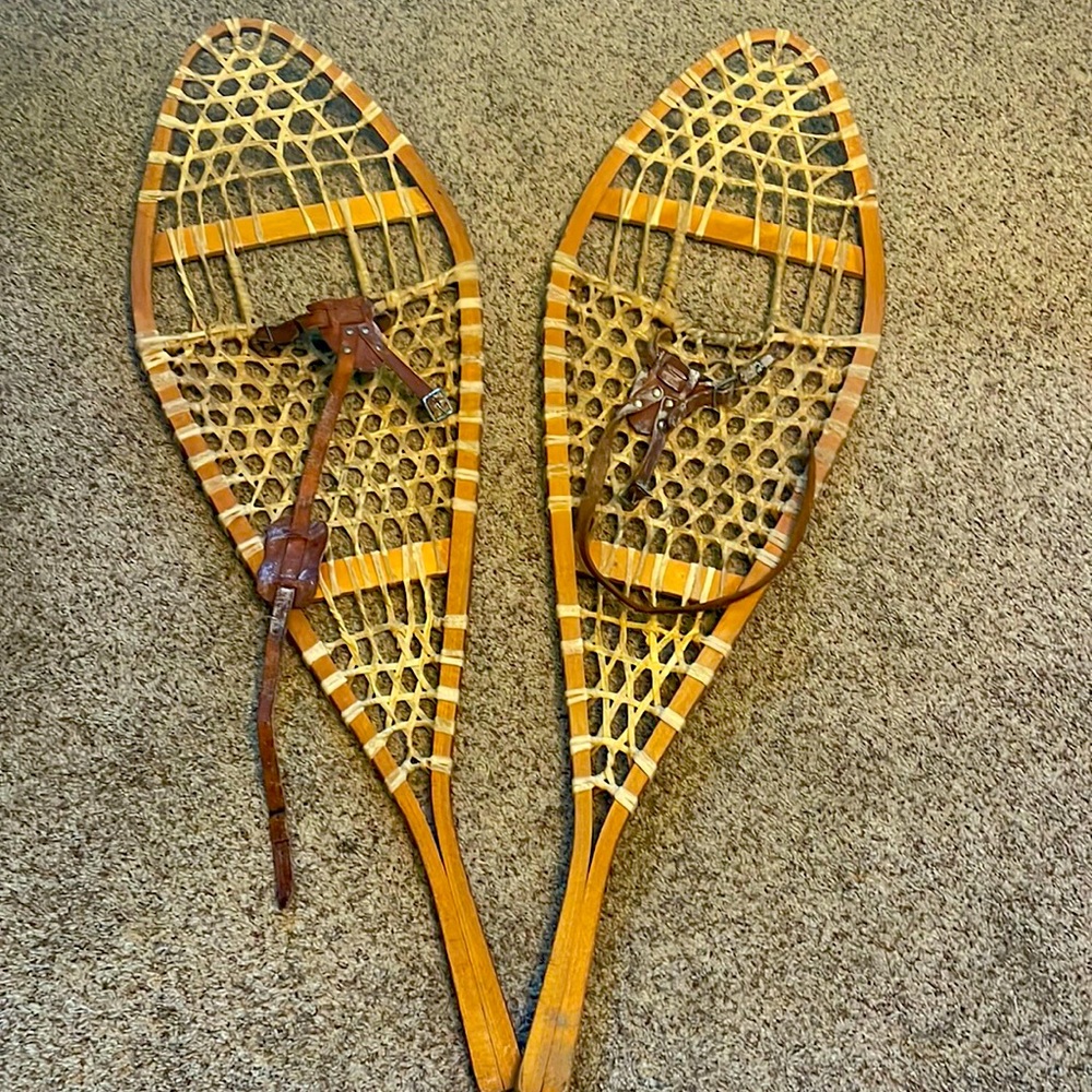 Antique snow shoes